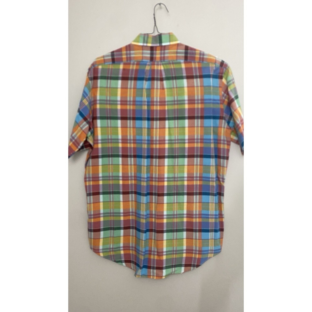 Polo Ralph Lauren Classic Fit Multicolor Plaid Men's Large Short‎ Sleeve Shirt - Picture 3 of 8